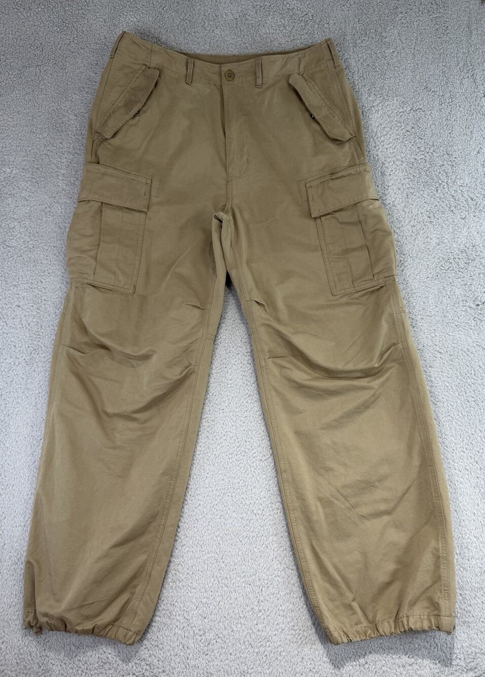 American Eagle Flex Ultra Baggy Cargo Pant Men's Size 34x31 Tan